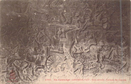 ASIE - Cambodge - Ex-Cambodge - Angkor-Vat - Bas-Reliefs - Scène De Guerre - Carte Postale Ancienne - Cambodge