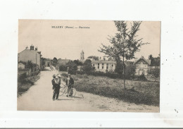 SILLERY (MARNE) PANORAMA (EGLISE HABITATIONS CYCLISTE HOMME ET ENFANT) - Sillery