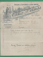 34 Montpellier Delmas Félix Dépot Des Fabriques Anglaises Et Autrichiennes Lampisterie Verreries 1914 - Droguerie & Parfumerie