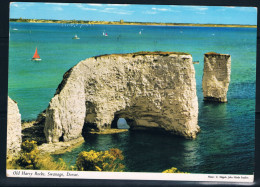 Old Harry Rocks, Swanage, Dorset. 1974 Postcard. - Swanage