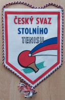 Česky Svaz Stolniho Tenisu Czech Republic Table Tennis Federation   PENNANT, SPORTS FLAG ZS 3/16 - Tennis Tavolo
