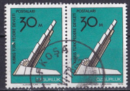 Türkei Marke Von 1976 O/used (waagrechtes Paar) (A3-16) - Gebraucht