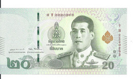 THAILANDE 20 BAHT ND2018 UNC P 135 - Thailand