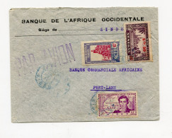 !!! AFFRANCH MIXTE NIGER ET SENEGAL SUR LETTRE DE ZINDER DE 1944 POUR FORT LAMY - Cartas & Documentos
