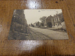 Cpa Nalinnes Rue Du Dépôt De Tram - Ham-sur-Heure-Nalinnes