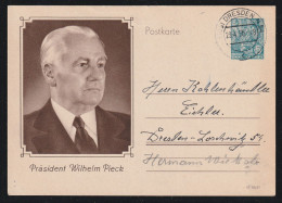 Sonderpostkarte "Pieck" MiNr. P 67, Gestempelt (10a) DRESDEN N 54 23.4.56 -18 DV III 18/97 , Echt Gelaufen, Text - Postcards - Used