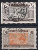 Mauritanie Timbres-poste N°22 & 23 Oblitérés TB Cote : 1€75 - Oblitérés