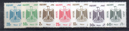 EDY1133 - EGITTO , Servizio Yvert N. 107/108+109/110+111/113 Integre ** MNH - Service