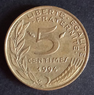5 Centimes Marianne 1994  (dauphin) - 5 Centimes