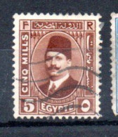 EGYPTE - EGYPT - 1927 - FOUAD 1er - KING - ROI - 5 - Oblitéré - Used - - Usados