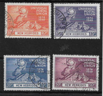 NEW HEBRIDES 1949 UPU SET FINE USED Cat £5.50 - Used Stamps