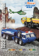 Catalogue ROCO MINIATUR MODELL News 1999 - HO 1:87 - TT 1:120 - N 1:160  - En Allemand, Anglais Et Français - Deutsch