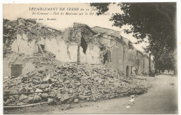 CPA ,Th. Catast ,Tremblement De Terre Du 11 Juin 1909 ,Saint Cannat , Ilot De Maisons Sur Le Bd. National  Ed. G. 1909 - Disasters