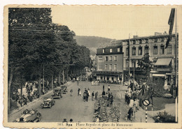 SPA :: PLACE ROYALE ET PLACE DU MONUMENT      2 SCANS - Spa