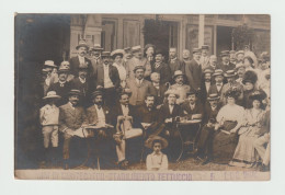 BAGNI  DI  MONTECATINI (PT):  STABILIMENTO  TETTUCCIO  -  GRUPPO  DI  OSPITI  1908  -  FOTO  R. GOIORANI  -  FP  -  RR - Santé