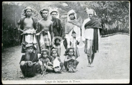 OLD  POSTCARD GRUPO INDIGENAS TIMOR LESTE ASIA POSTAL CARTE POSTALE - Timor Oriental