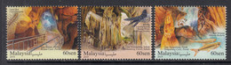 2019 Malaysia Caves Geology Birds Fish  Complete Set Of 3 MNH - Malaysia (1964-...)