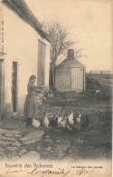 SOUVENIR DES ARDENNES   LE MANGER DES POULES             2 SCANS - Vresse-sur-Semois