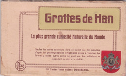 CARNET AVEC 10  CARTES DE GROTTE DE HAN - Rochefort