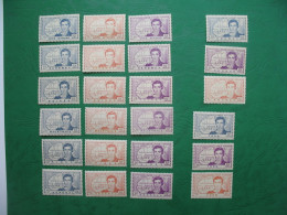 Grandes Séries Coloniales : 1939 Centenaire De René Caillé  Neuf * 24 Timbres  C: 52 € - 1939 Centenaire De René Caillé