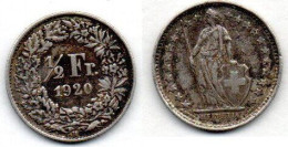 MA 20755  / Suisse - Schweiz - Switzerland  1/2 Franc 1920 B TB+ - Andere & Zonder Classificatie