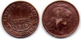 MA 21012 / 1 Centime 1919 SUP - 1 Centime