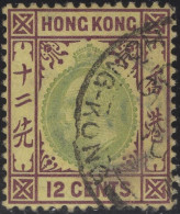 Hong Kong 1903 Used Sc 77 12c Edward VII - Gebruikt