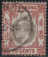 Hong Kong 1903 Used Sc 78 20c Edward VII - Oblitérés