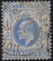 Hong Kong 1904-11 Used Sc 95 10c Edward VII - Used Stamps