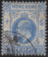 Hong Kong 1904-11 Used Sc 95 10c Edward VII Hinge Remnant - Usados