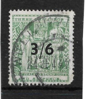 NEW ZEALAND 1942 3/6 On 3s 6d (Type 1) POSTAL FISCAL SG F212 FINE USED Cat £10 - Fiscal-postal