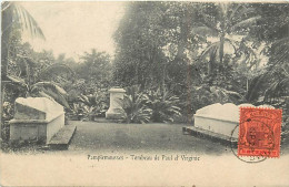 Pays Div-ref CC702- Mauritius -ile Maurice - Pamplemousses -tombeau De Paul Et Virginie /leger Pli Coin Haut Gauche  - - Maurice