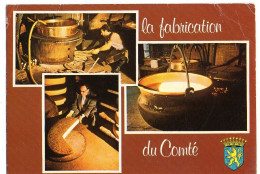 Artisanat--1986--Fabrication Du Comté ( Fromage)...animée.....Multivues ....blason...cachet  DAMPRICHARD-25 - Artisanat