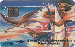 French Polynesia - OPT - Le Rêve à L'Espadon - SC5, Cn. 00019, Matt Finish, 02.1993, 60Units, Used - Polynésie Française