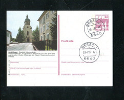 "BUNDESREPUBLIK DEUTSCHLAND" 1986, Bildpostkarte Bild Und Stempel "MERZIG-SCHWEMLINGEN" (2/941) - Geïllustreerde Postkaarten - Gebruikt