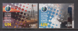 2019 United Nations Vienna Climate Change A Race We Can Win Environment Complete Set Of 2 MNH @ BELOW FACE VALUE - Unused Stamps