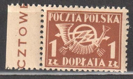 Poland 1945 - Postage Due - Mi.100 - MNH(**) - Strafport