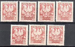 Poland 1950 - Postage Due - Mi.114-20 - MNH(**) - Strafport