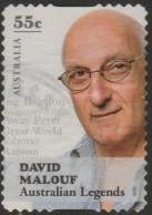 AUSTRALIA - DIE-CUT-USED 2010 55c Legends - David Malouf - Used Stamps