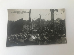 Liége Quartier Henri Maus-Saint-Gilles Manifestation Patriotique 15 Juin 1919 CARTE PHOTO - Liege