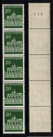 2417B - FEDERAL REPUBLIC- 1966 - MI#: 507R - MNH - WITH NUMBER AT BACK - FOLDED STRIP - Neufs