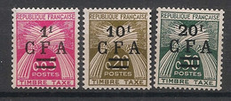 REUNION - 1962-64 - Taxe TT N°Yv. 45 à 47 - Série Complète - Neuf Luxe ** / MNH / Postfrisch - Timbres-taxe