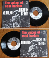 RARE French SP 45t RPM BIEM (7") THE VOICES OF EAST HARLEM «No, No, No» (1970) - Soul - R&B