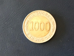 Münze Münzen Umlaufmünze Gedenkmünze Ecuador 1000 Sucres 1997 Zentralbank - Equateur