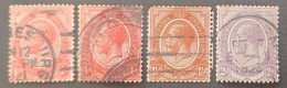 SOUTH AFRICA 1902 GEORGE VI CAT GIBBONS N 4-4a-5-6 - Neue Republik (1886-1887)