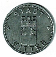 ALLEMAGNE / NOTGELD / STADT WTTEN / 10 PFG../ 1917 / ZINC / 23 Mm / ETAT TTB / 604.2A - Monétaires/De Nécessité