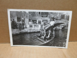 VENISE (Italie) Carte Photo Gondole Belle Animation - Venezia (Venice)