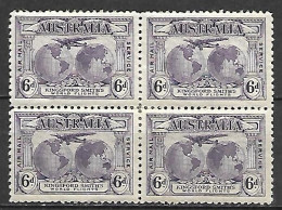 AUSTRALIE   -    Aéros  -    1931.   Y&T N° 3 * En Bloc De 4.  . Avion - Nuevos