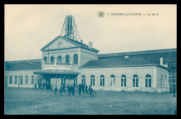 * BRAINE LE COMTE - La Gare - Animée - WB - Edit. FERON - Braine-le-Comte