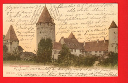 ZUV-34 Château D'Estavayer-le-Lac  Dos Simple. Circulé Vers Avenches En 1902. Phototypie 282 - Estavayer